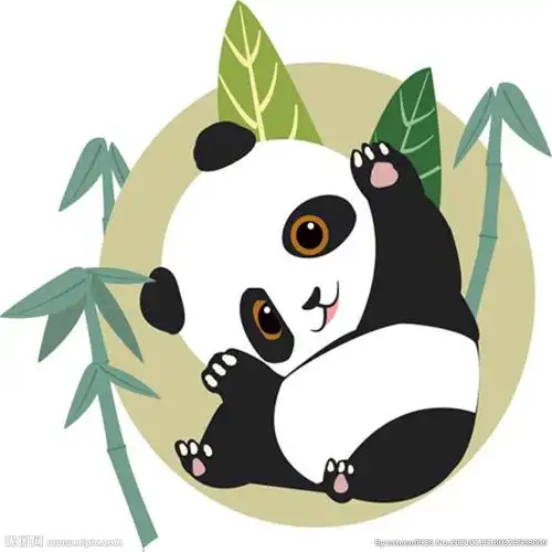 熊猫宝宝矢量图图片