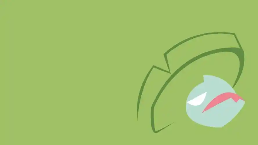 lombre极简主义绿色背景壁纸