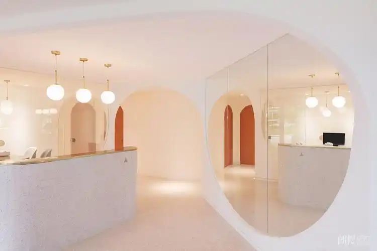 美容店吧台效果图