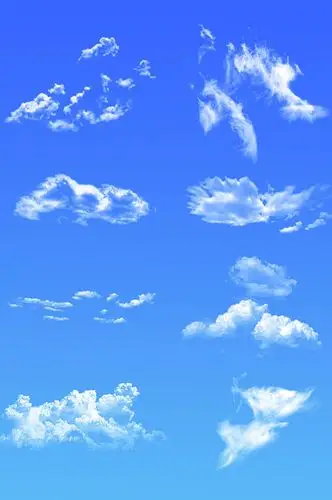 云朵云彩笔刷ps素材