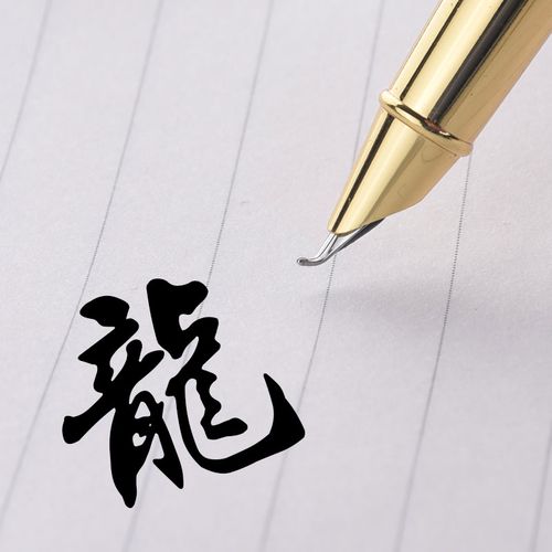 美工笔钢笔弯尖硬笔书法练字个性签名男女学生用暗尖签名签字墨水