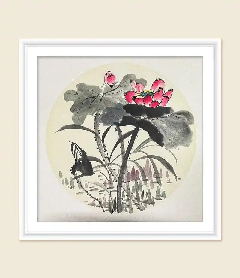 中国画写意小品系列26——荷.又搞一副荷花##国画 #写意花 - 抖音