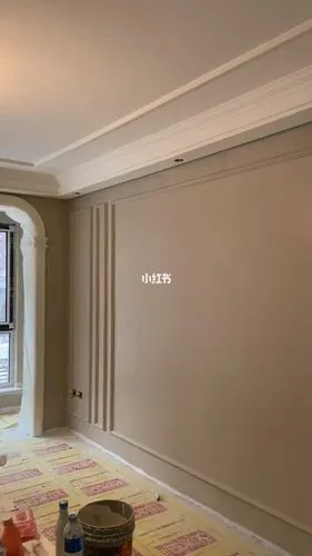 芬琳漆奶咖色h484_咖色_客厅_新世界·朗怡居攻略_乳胶漆墙面涂刷