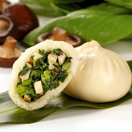 安井香菇素菜包广式早茶点心速冻面点早餐包子包点