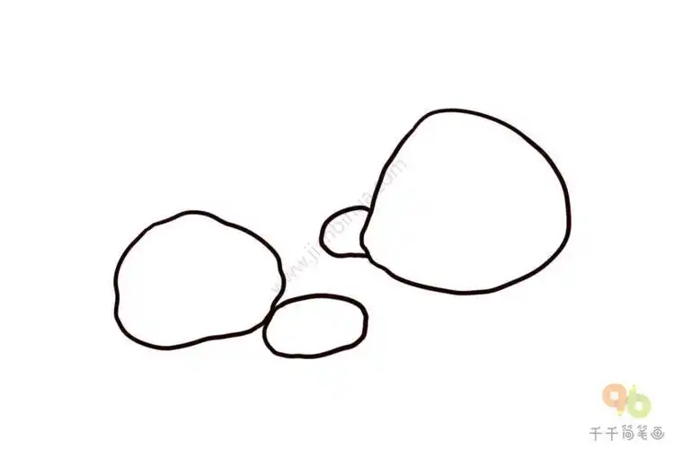 一堆碎石简笔画