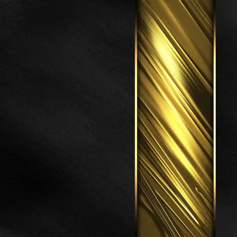 黑色的背景,美丽的金色铭牌.