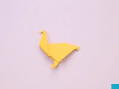 手工折纸大母鸡