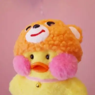 超萌可爱网红小黄鸭头像图片