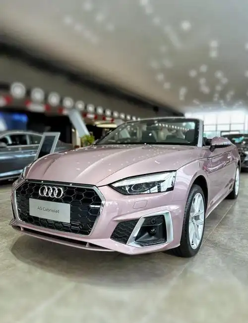 哪位美少女能拒绝一辆粉色的敞篷轿跑呢～_奥迪a5社区_易车社区