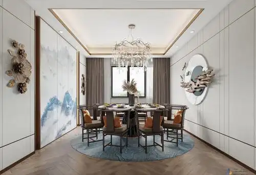 新中式客厅餐厅茶室