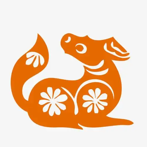 小狗剪纸卡通图片