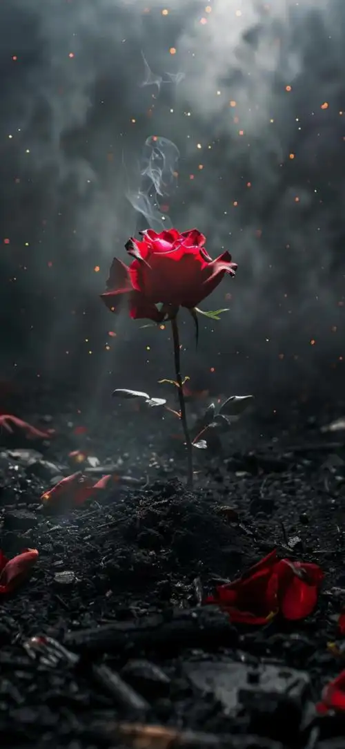 烈焰玫瑰壁纸#壁纸