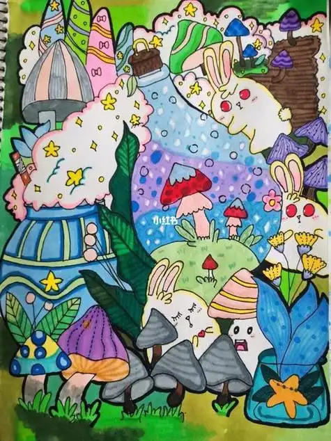 马克笔绘画马克笔绘画作品