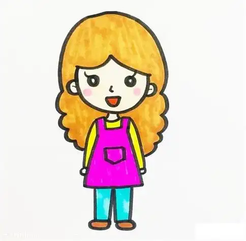 爸爸可爱头像简笔画图片大全集妈妈阿姨女士等人物头像简单画法动漫