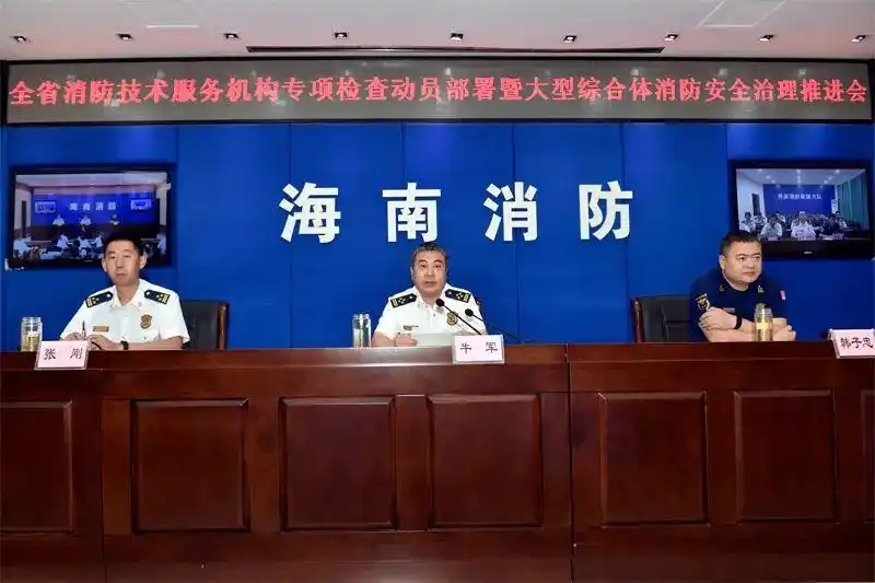 海南省消防救援总队组织召开全省消防技术服务机构专项检查动员部署暨