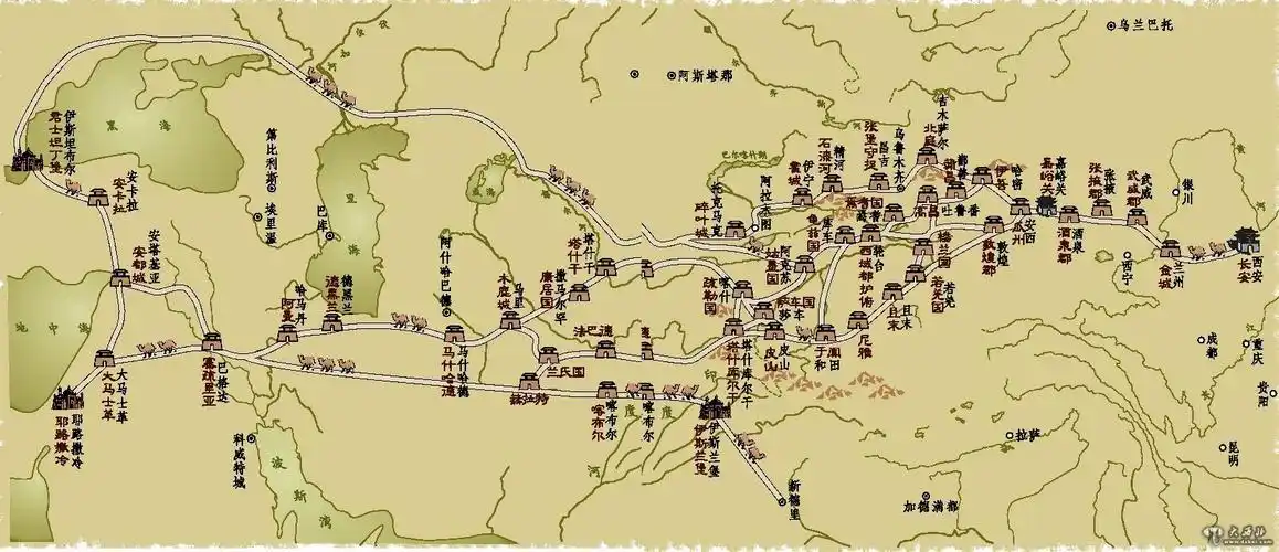 新疆的丝绸之路