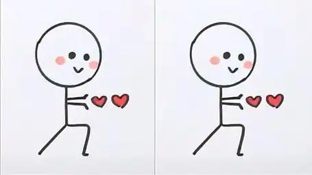 用硬币画出来的小火柴人,简简单单幼儿园小朋友都能学会