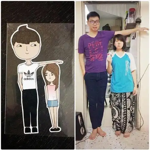 一米五女和一米八男在一起是一种什么体验?