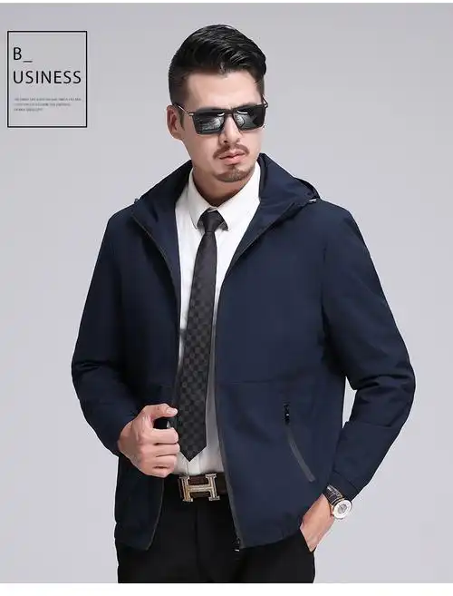 藏青 xl 品牌: 凯逸弗(kainifu) 商品名称:男装2020春装新款连帽夹克