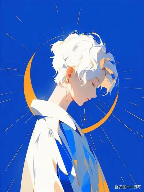 克莱因蓝系列男女生头像