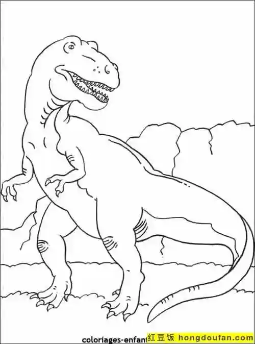 三角龙,专注力,伶盗龙,侏罗纪,侏罗纪公园,假期生活,分步简笔画,剑齿