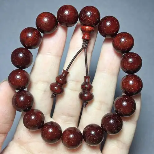 一件代发印度小叶紫檀12mm泥料满金星紫檀手串批发男女款佛珠手链