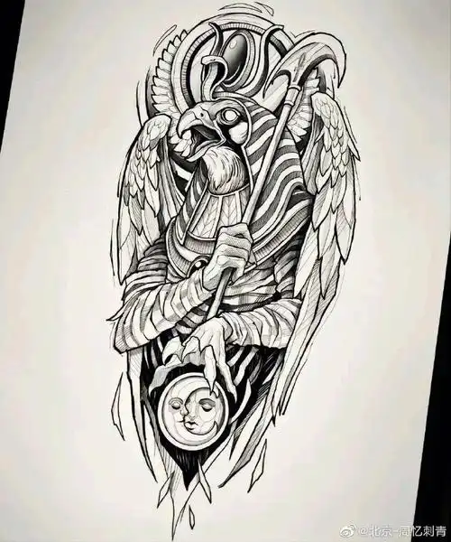 今日纹身图案分享欧美风格纹身手稿素材#纹身分享##纹身设计##欧美