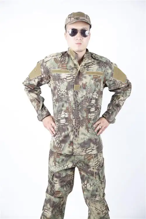 cp新款丛林特种兵蟒纹作训服cs作战迷彩训服套装现货批发