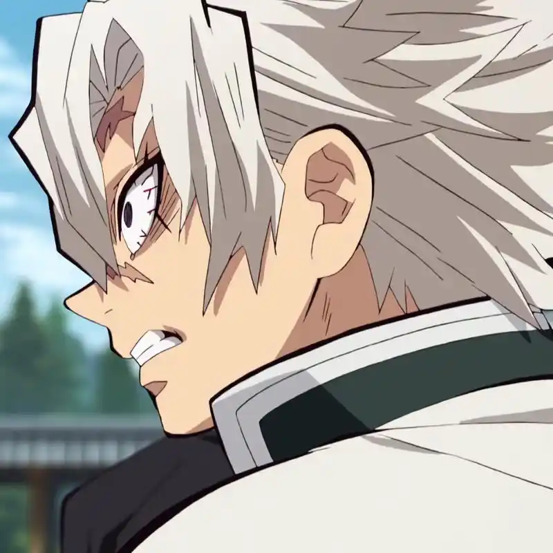 「第154期」动漫男头:鬼灭之刃 不死川实弥无水印男生头像