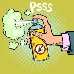 喷杀虫剂图片