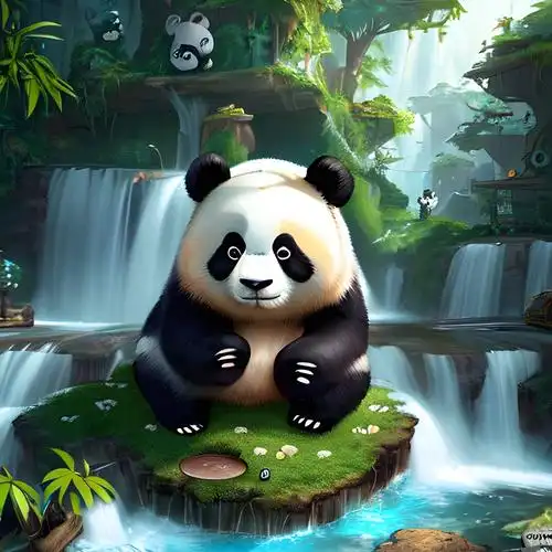 可爱的熊猫头像图片