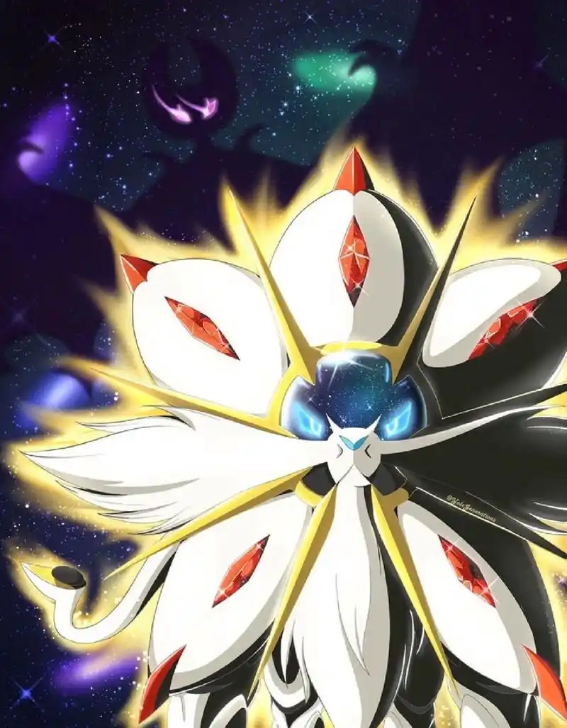 宝可梦高清壁纸(索尔迦雷欧) 宝可梦一级神,吞噬太阳的神兽!