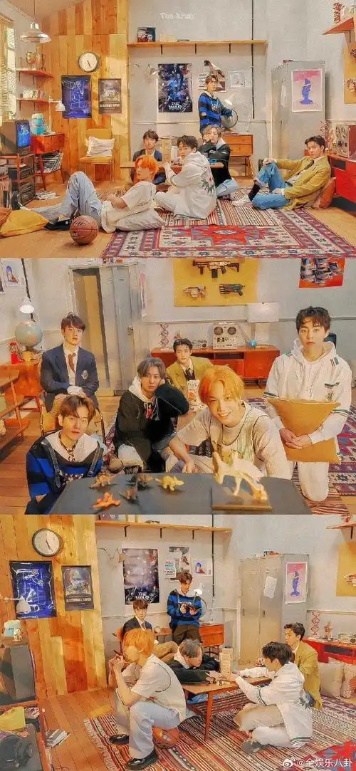 张艺兴给exo九人合照签名##粉丝问张艺兴exo什么时候再合体