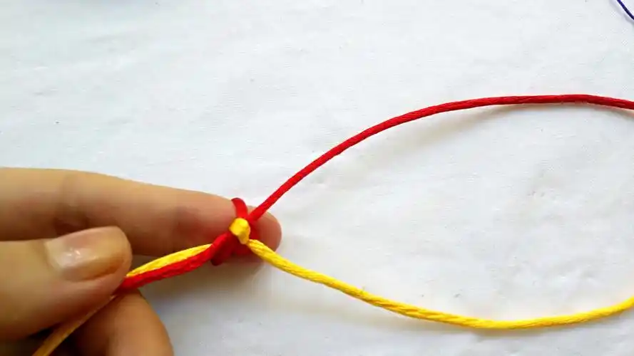 原创手工diy入门编绳基础金刚结和金刚结的包法