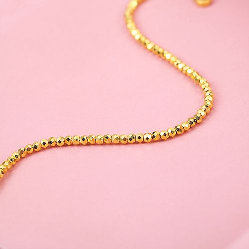 新金黄金手镯/手链/脚链蹦迪珠链报价_参数_图片_视频_怎么样_问答