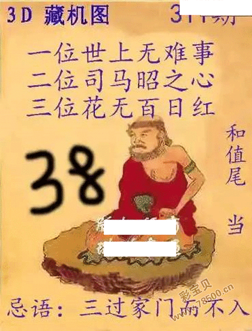 2023年3d311期正版藏机图新版藏机图