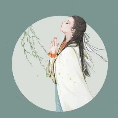 手绘头像女生唯美古风高清好看的古风女生头像手绘图片