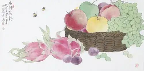 画家许伟建:果蔬飘香,百财聚来