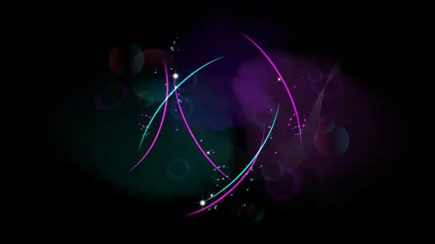 魔术发光黑色背景壁纸