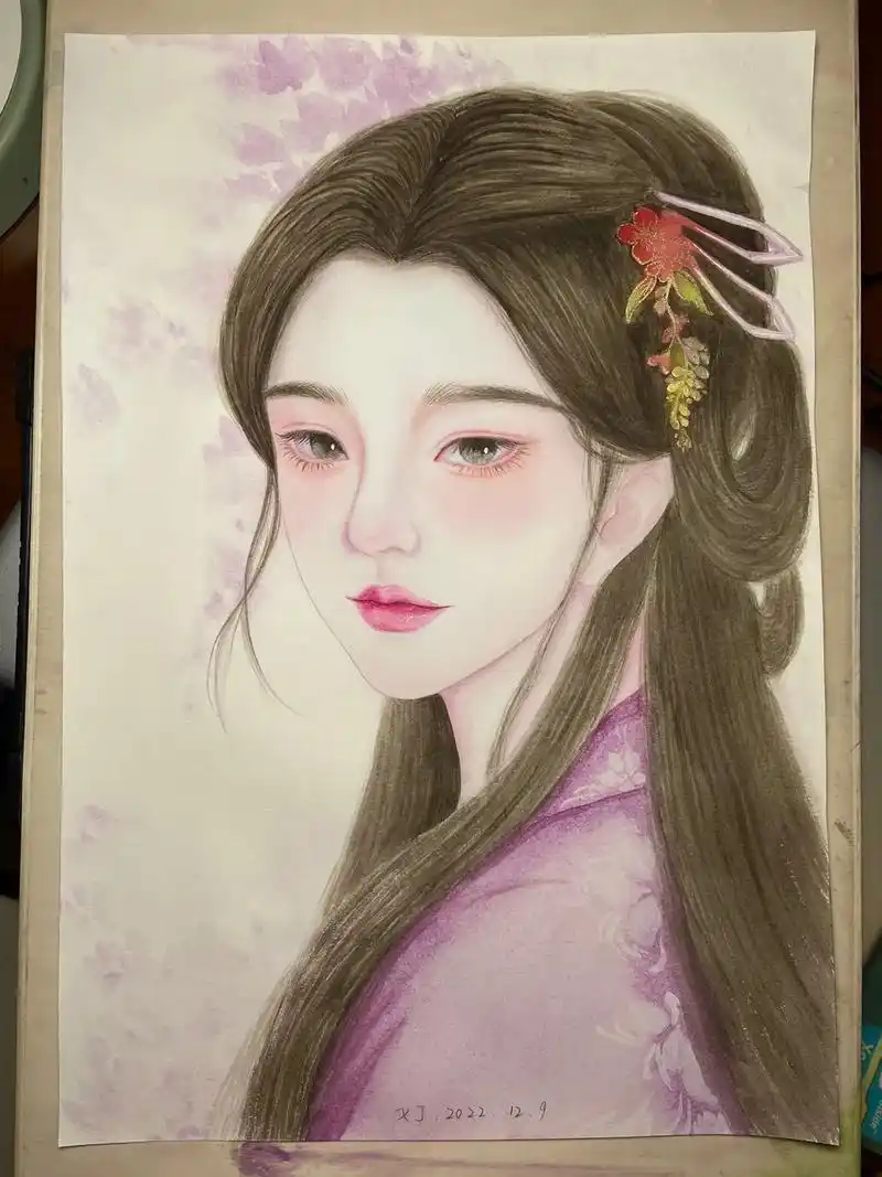 古风人物绘画 #手绘 #原创古风计划 #水彩人物 - 抖音