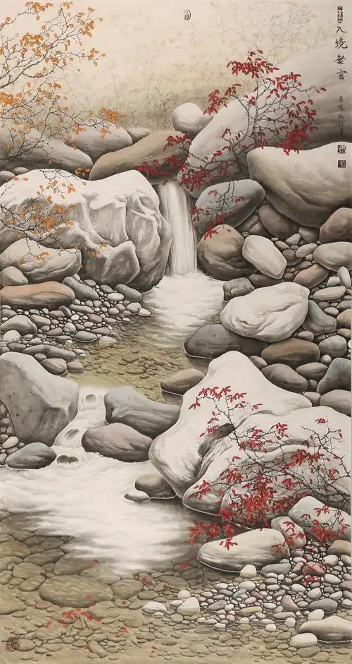 姚淑格工笔石头最新作品【入境无言】;|纯艺术|绘画|专业字画 - 原创