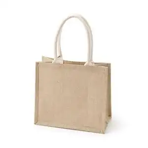 商场代购日本muji无印良品黄麻袋手提环保袋购物袋麻布袋斜挎背包