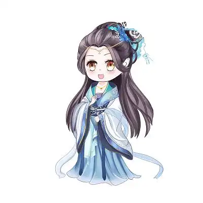 古代人物q版手绘古风人物可爱古风女孩古风女孩古风女孩古装女孩