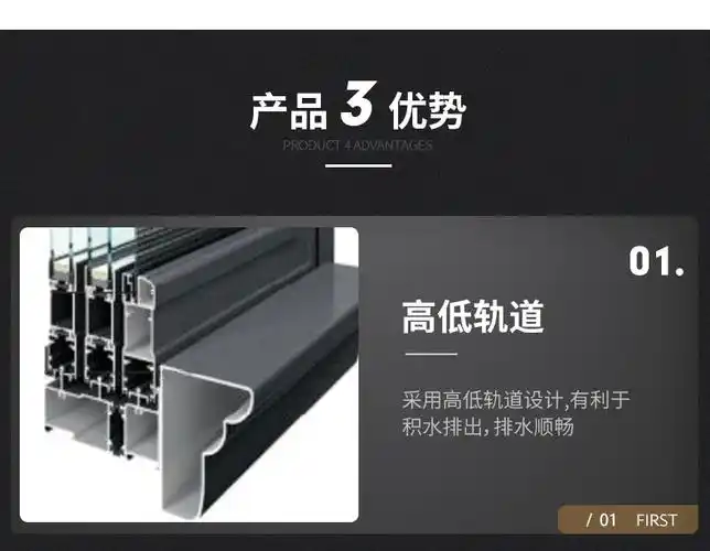 源头厂家108断桥铝合金门窗别墅三轨推拉窗铝合金玻璃平开推拉窗