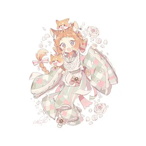 贴纸手帐可爱少女心日动漫人物卡通女孩萝莉贴纸