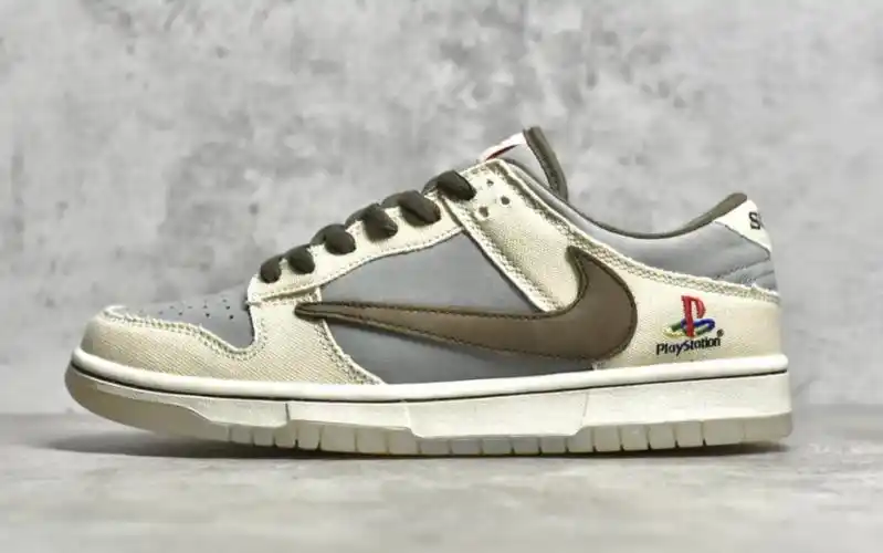 nike dunk low x travis scott x playstation 耐克三方联名倒钩低帮