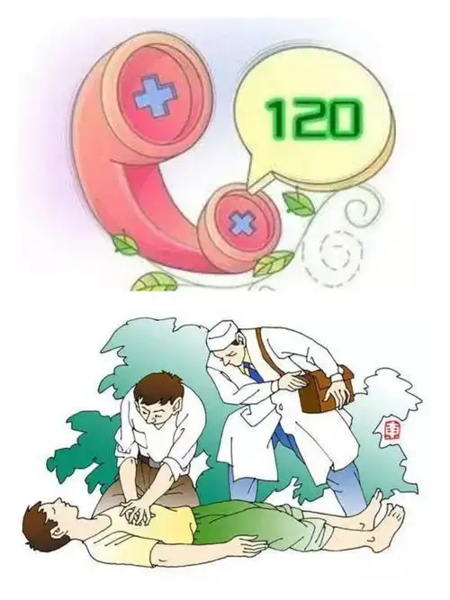 遇到有人生病的时候,一定记得拨打120急救电话,找医生叔叔哦!
