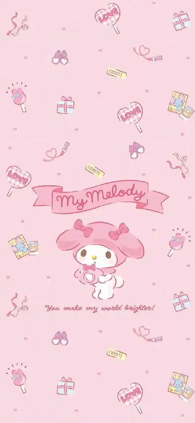 三丽鸥可爱壁纸女生专用锁屏壁纸卡通对的人兜兜转转终会相遇