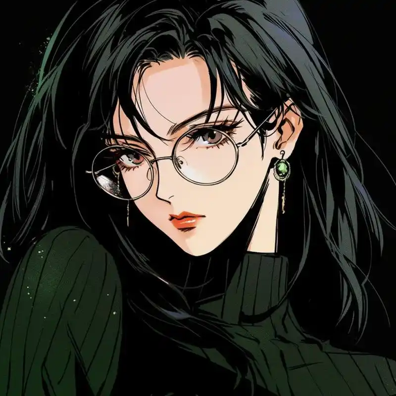 旧漫头像丨戴眼镜的御姐丨第三集 #动漫女生头像#0202#头像分享