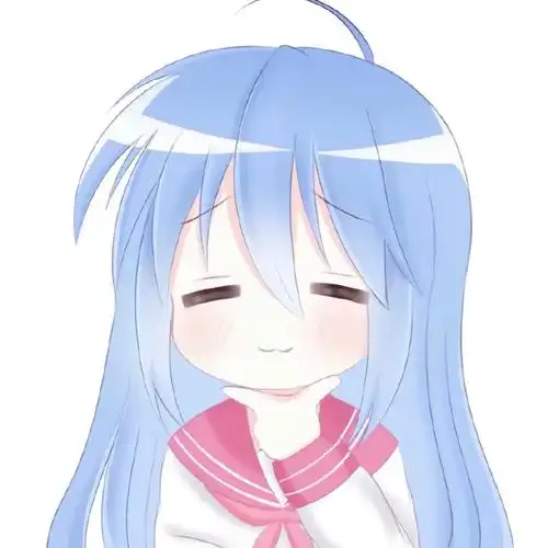 蓝色系动漫女生头像·不管多丧多难过,都要时刻抬头仰望天空#二次元